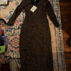 Mara Hoffman Brown Long Sleeve Dress